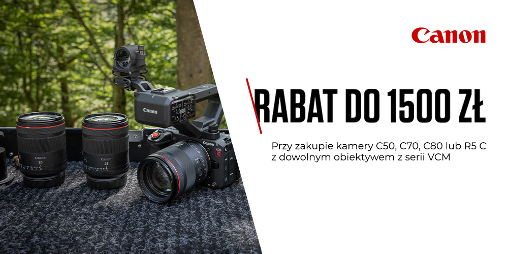 Stwórz swój filmowy zestaw z Canon - zgarnij nawet do 1500 zł rabatu!