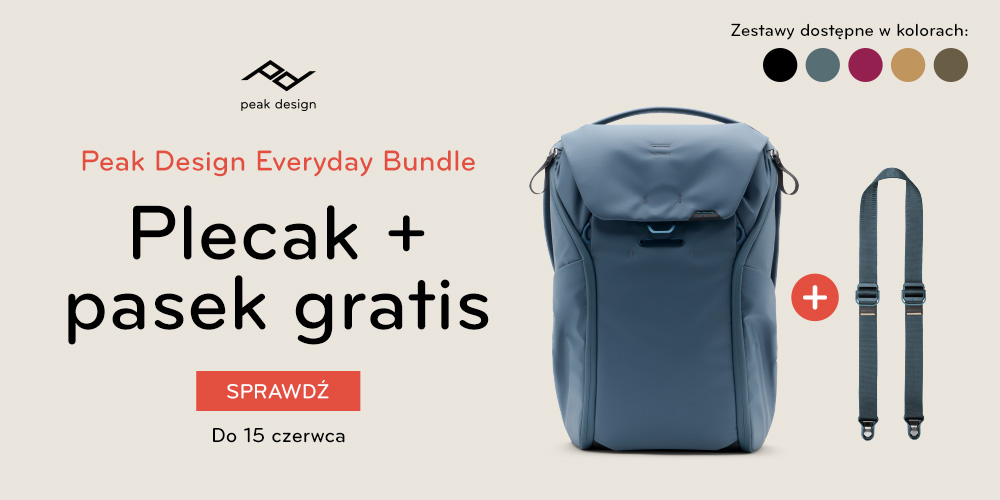 Kup plecak Peak Design i zgarnij pasek za 1 zł!