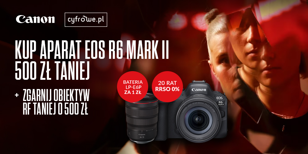 Aparat Canon EOS R6 Mark II kupisz w potrójnej promocji!