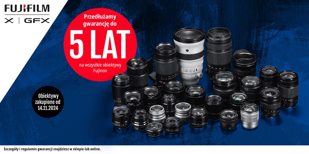 Zyskaj 5 lat gwarancji na sprzęt Fujifilm!