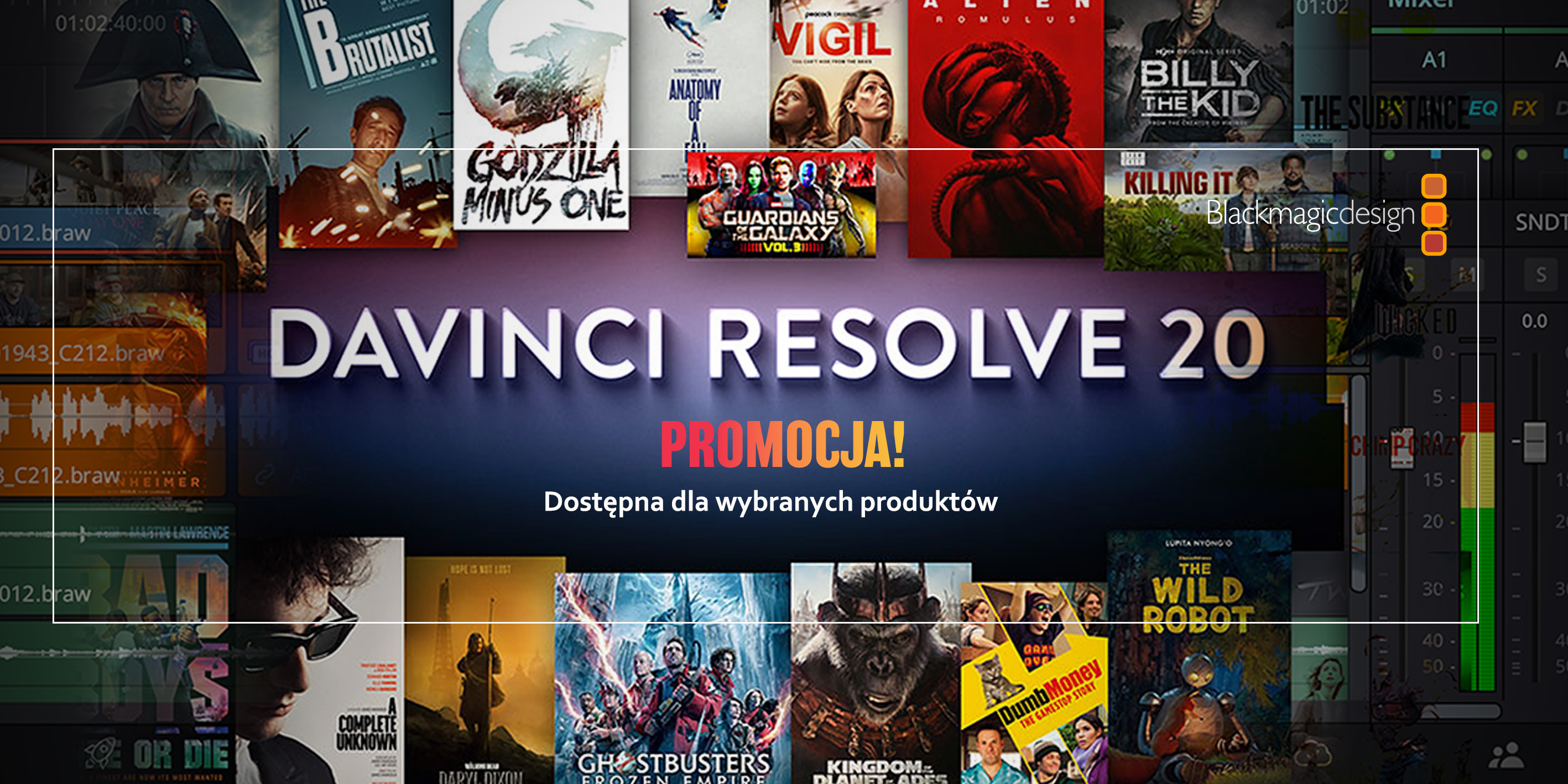 Kamery + Blackmagic DaVinci Resolve Studio 20