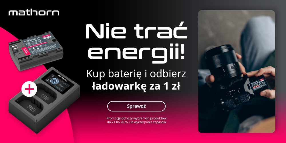 Kup baterię Mathorn i dobierz ładowarkę za 1 zł