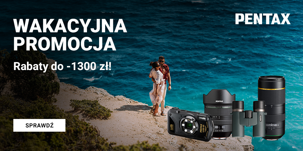 Wybrany sprzęt Pentax kupisz nawet do 1300 zł taniej w wakacyjnej promocji