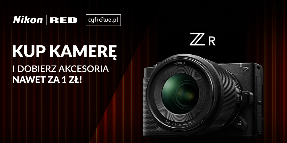Kup kamerę Nikon ZR i zgarnij akcesoria nawet za 1 zł